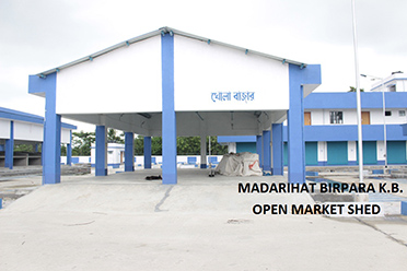 Open Market Shed,Madarihat Birpara Krishak Bazar